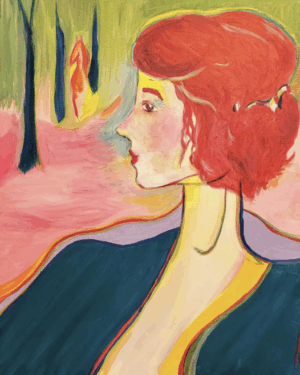 Lady in Emerald | 20 x 16 in.