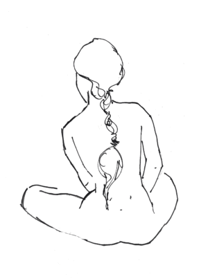 PRINT : Minimalist nude : 4 x 6 in.
